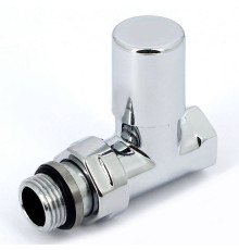 Вентиль радиаторный ручной Carlo Poletti Compact 1/2 НВ прямой хром V150710B