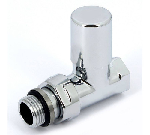 Вентиль радиаторный ручной Carlo Poletti Compact 1/2 НВ прямой хром V150710B