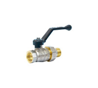 Кран шаровой LD Pride НВ 1/2 компактный с разъемным соединением ручка 47.307.15.2