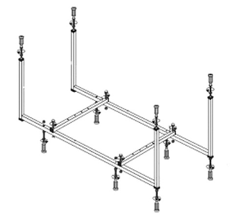 Комплект монтажный для ванны Jika Clavis 1500х700 мм 2967440000001