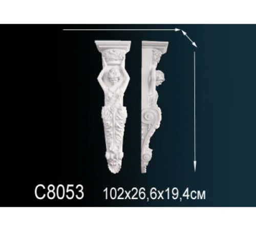 Консоль декоративная из полиуретана Perfect C8053