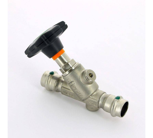 Вентиль наклонный пресс Viega Easytop Inox 18 мм нержавеющая сталь 757861