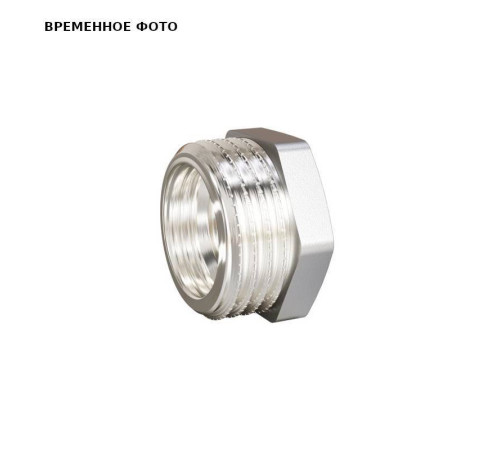 Футорка LD Pride 1 x 1/2 латунная никелированная LD.67.507.25х15