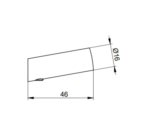 Крючок для полотенца KEUCO COLLECTION REVA 46 мм черный матовый 12814 370000