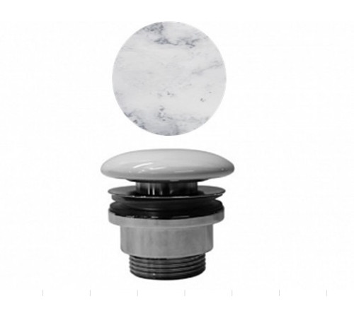 Донный клапан GSI AltaCeramica AC90635 с открытым сливом для раковин без перелива Marbled white AC90635