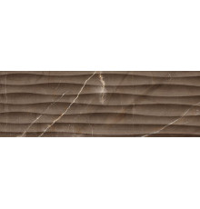 Плитка настенная LB-CERAMICS Миланезе марроне волна 20х60 см 1064-0164-1001