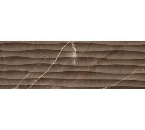 Плитка настенная LB-CERAMICS Миланезе марроне волна 20х60 см 1064-0164-1001