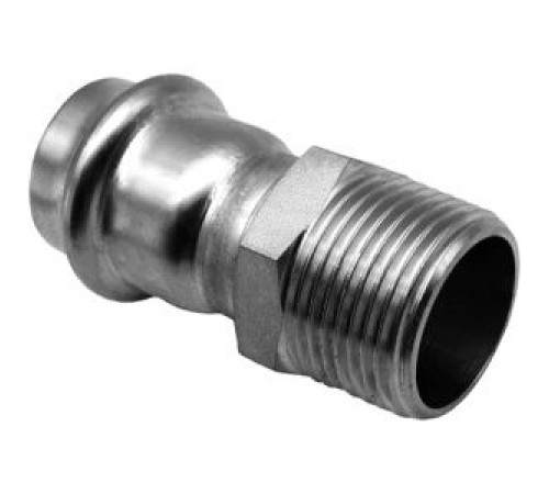 Пресс-фитинг из нержавеющей стали с наружной резьбой Kromwell 18х3/4 KW.SP901001805