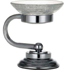 Мыльница Boheme Murano настольная 11.5х12х14.5 см хром 10910-CR
