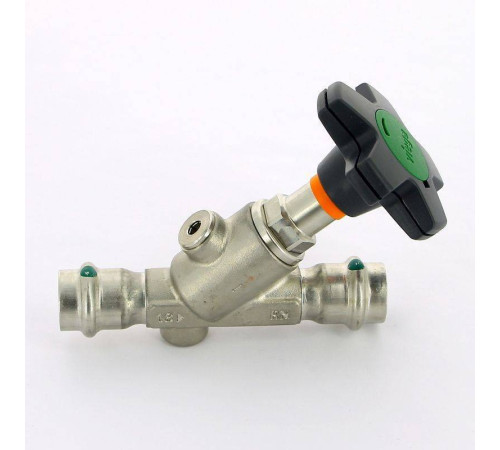 Вентиль наклонный пресс Viega Easytop Inox 18 мм нержавеющая сталь 757861