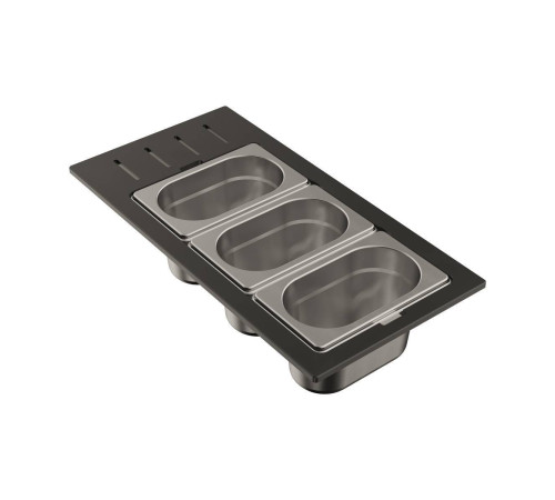 Контейнер Omoikiri DC-02-3-IN нержавеющая сталь 4999078