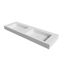 Раковина подвесная Armadi Art Flat 140.4х45.2х10 см белая 888-140