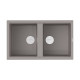 Кухонная мойка OMOIKIRI Kitagawa 86-2-GR Artceramic 86x51 см leningrad grey 4993491