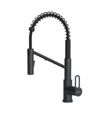 Смеситель для кухни Omoikiri Mikawa 2 Plus-GB с выдвижным изливом и каналом для фильтра графит 4994455