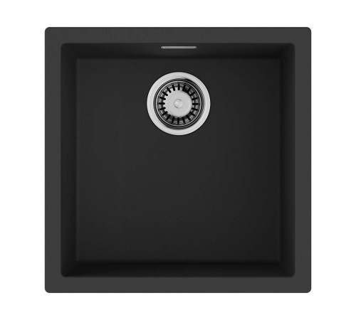 Кухонная мойка Omoikiri Yamakawa 45T-U/I-BL Tetogranit 45.6 x 45.6 см черный 4993302