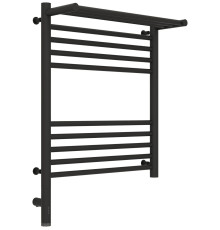 Полотенцесушитель электрический Сунержа Богема 3.0 с 1 полкой 532x724 мм левый темный титан муар 15-5806-6050