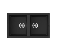 Кухонная мойка Omoikiri Tedori 86-2-BL 86x51 см черный 4993924