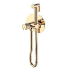Гигиенический душ со смесителем Boheme Tech шланг 120 см gold 157-G