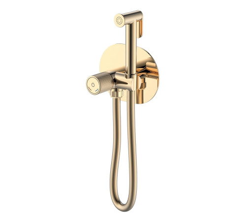 Гигиенический душ со смесителем Boheme Tech шланг 120 см gold 157-G