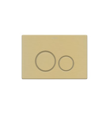 Кнопка смыва Boheme для инсталляции ультраплоская 2 режима нержавеющая сталь матовое золото 649-MG