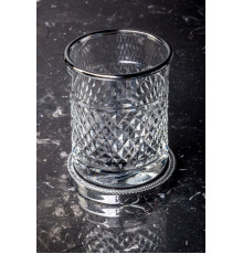 Стакан настольный Boheme Murano Cristal хром 10217