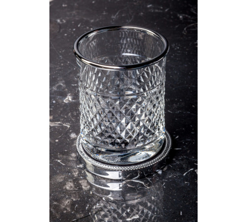 Стакан настольный Boheme Murano Cristal хром 10217