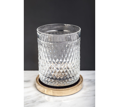 Стакан настольный Boheme Murano Cristal золото 10218