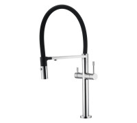 Смеситель для кухни Boheme Uno с гибким изливом и краном для питьевой воды хром 115-CR