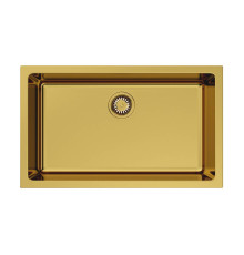 Кухонная мойка Omoikiri Okinoshima 76-U/I-G Glossy Natceramic 76x46 см золото 4993041