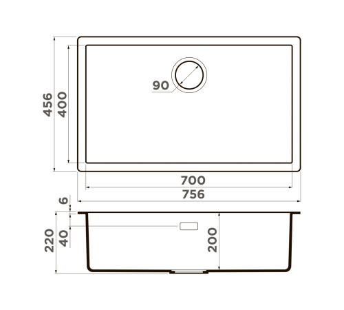 Кухонная мойка Omoikiri Yamakawa 75-Integra Artceramic 75.6x45.6 см wind green 4997271