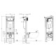 Инсталляция для унитаза Allen Brau Pneumatic Slim 38x26x111.7 см 9.11102.20