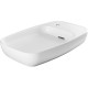 Раковина-чаша Allen Brau Liberty 70x42.6x13.5 см с 1 отверстием белая 4.32012.21