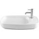 Раковина-чаша Allen Brau Liberty 70x42.6x13.5 см с 1 отверстием белая 4.32012.21