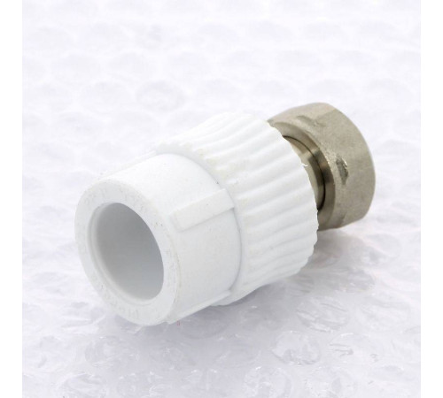 Муфта Pro Aqua полипропиленовая с накидной гайкой ВР 20 мм x 1/2 PA29008