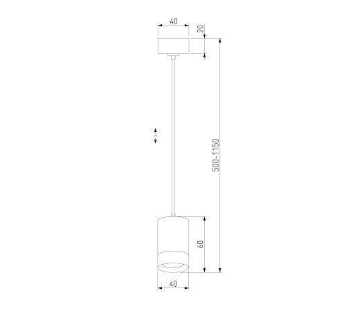 Подвесной светильник 50248/1 LED/ черный