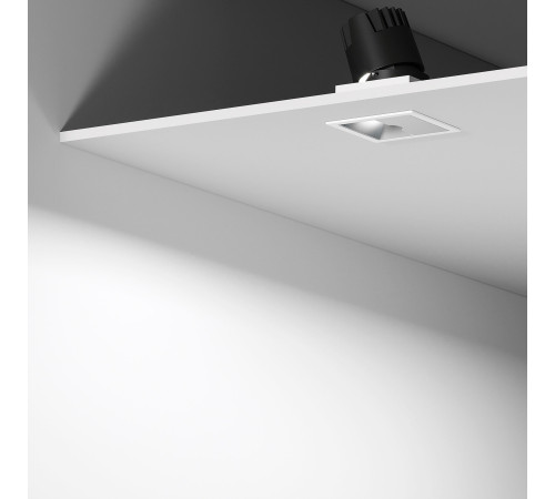 Точечный светодиодный светильник 10W 4000K белый/хром 25091/LED