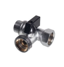 Кран шаровой трехпроходной Kromwell 1/2 x 3/4 x 1/2 ВР-НР-НР KW.291.20405