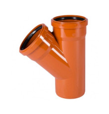 Тройник наружной канализации Ostendorf KG KGEA 160/110 мм 45° 222320