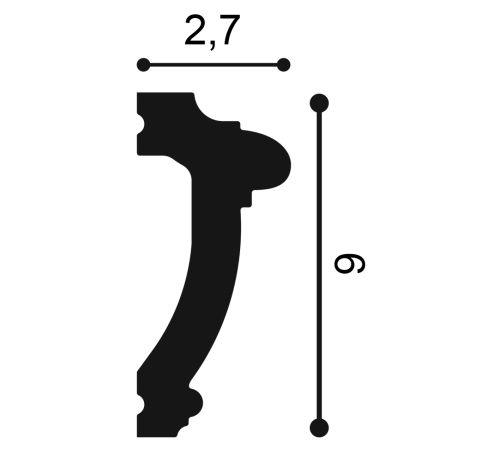 Молдинг Orac Decor Axxent PX113