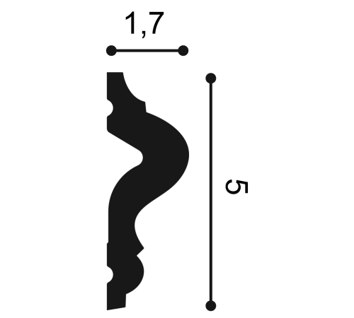 Молдинг Orac Decor Manoir Classic capsule гибкий PX175F