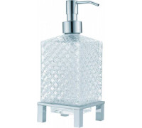 Дозатор для жидкого мыла Boheme настольный латунь/хрусталь хром 10226