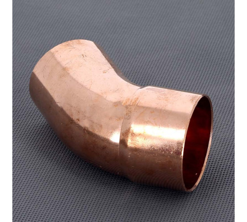 Угол медный 45 градусов однораструбный под пайку Viega 54 мм 114916