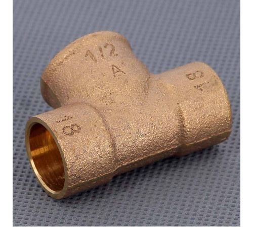 Тройник бронзовый под пайку Viega 18х1/2 ВР 103767