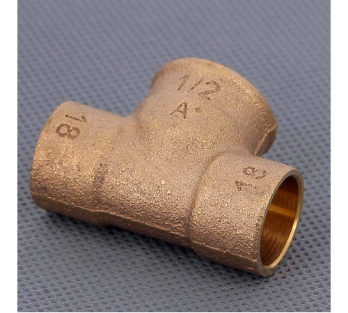 Тройник бронзовый под пайку Viega 18х1/2 ВР 103767