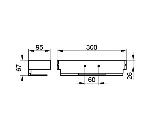 Полка для ванной Keuco Edition 11 хром 11158 010000