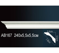 Карниз потолочный Perfect AB167 полиуретановый 150x150x2000 мм AB167