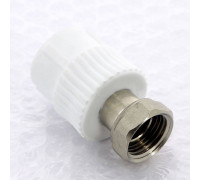 Муфта Pro Aqua полипропиленовая с накидной гайкой ВР 20 мм x 1/2 PA29008