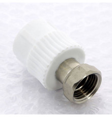 Муфта Pro Aqua полипропиленовая с накидной гайкой ВР 20 мм x 1/2 PA29008