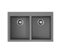Кухонная мойка Omoikiri Bosen 80-2-GR Tetogranit 80x53 см leningrad grey 4993569