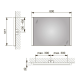 Зеркало Keuco Royal Reflex 800x700 мм с подсветкой 14296002500
